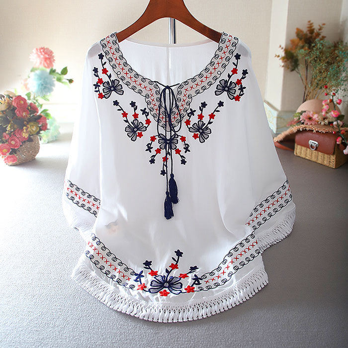Embroidery top-tunic