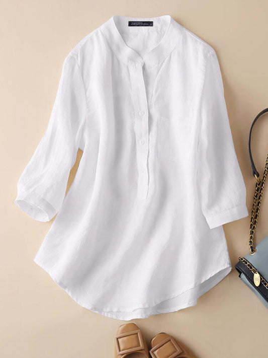 White long top-tunic for women